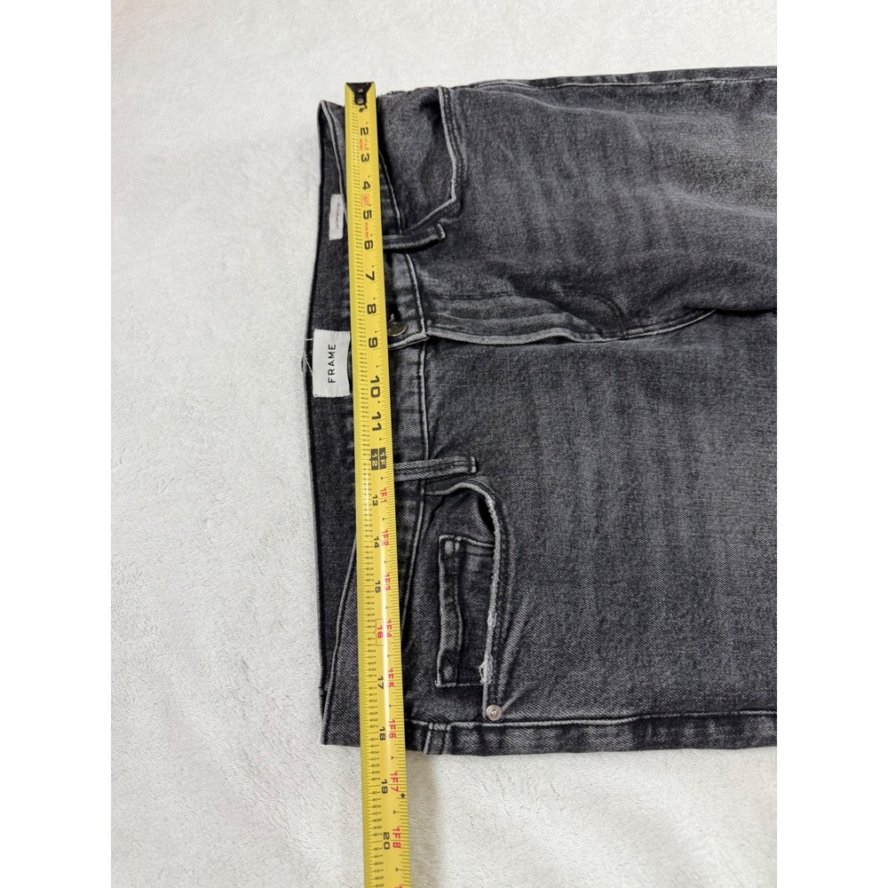 Frame Le Garcon Crop Jeans Laird Faded Black Slim Boyfriend LGJC830 Womens 31 - Picture 3 of 11